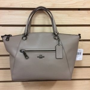 NWT Coach Prairie Satchel in Stone